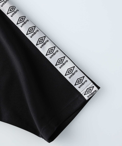 umbro⭕️半袖シャツ　ジャージ　トレーニング　黒　デカロゴ　メンズM 美品 umbro ジャージ 「umbro」別注半袖トラックジャージ メンズ