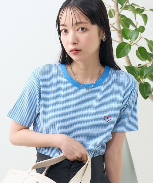 FREAK'S STORE（フリークスストア） tシャツ 半袖 ワンポイントハート