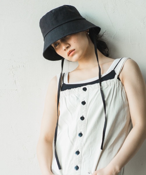 ORIENT MILLINERY 帽子 ハット LILA「リラ」100% LINEN BUCKET HAT
