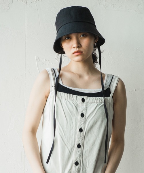 ORIENT MILLINERY 帽子 ハット LILA「リラ」100% LINEN BUCKET HAT