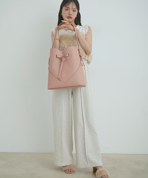 VIS（ビス） ショルダーバッグ バッグ 「A4収納」ハートカットバッグ