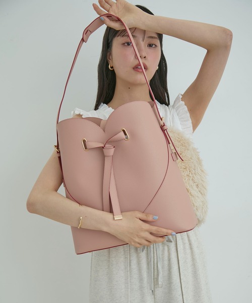 VIS（ビス） ショルダーバッグ バッグ 「A4収納」ハートカットバッグ