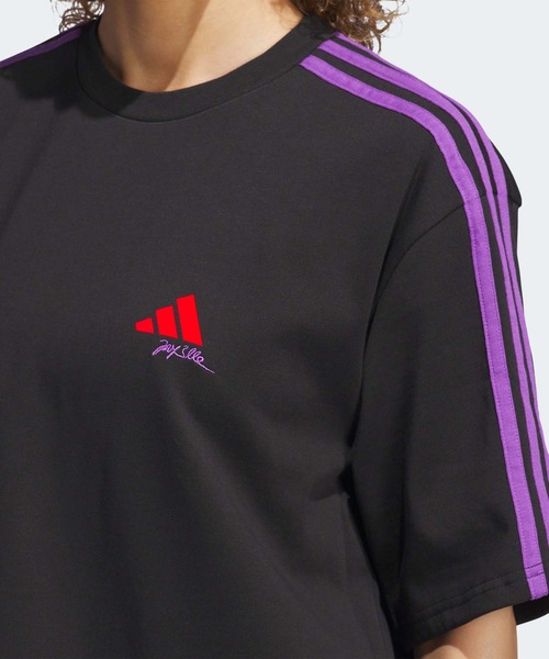 ★ タグ付 未使用 アディダスゴルフadidas Jay3lle ロンt adidas tシャツ JAY3LLE スリーストライプス オーバーサイズ T