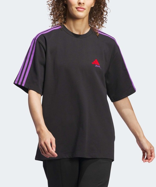 ★ タグ付 未使用 アディダスゴルフadidas Jay3lle ロンt セール】JAY3LLE スリーストライプス クルーネック 長袖シャツ