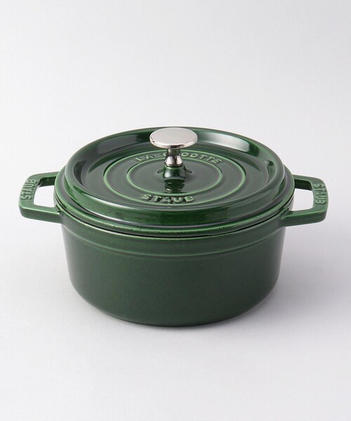 Staub 18cm パジルグリーン 鍋 Staub ストウブ 鍋 ラウンド 18cm バジルグリーン 生涯保証