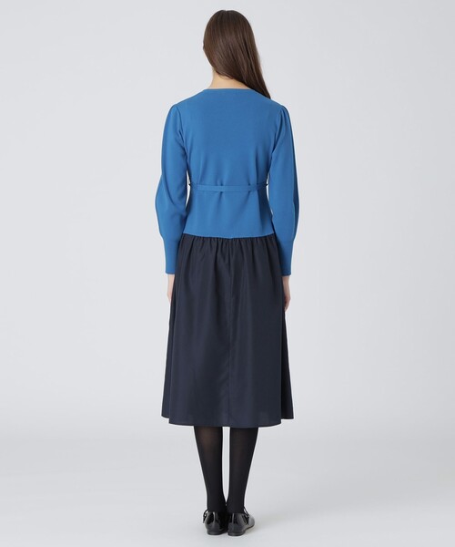 BLUE LABEL CRESTBRIDGE ワンピース ハイツイストレーヨン
