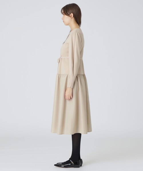 BLUE LABEL ワンピ BLUE LABEL CRESTBRIDGE ワンピース ハイツイストレーヨン