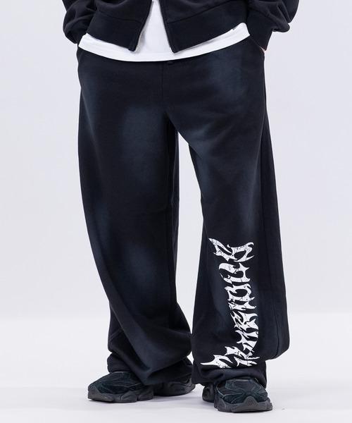 ダブル カーゴ ジャンボ スウェット パンツ ウォッシュド ブラック JE-HEAVY WEIGHT SWEAT PANTS（スウェットパンツ）｜JACKROSE