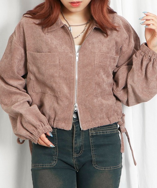 ジャケット ブルゾン メンズ コーデュロイ 2way オリーブ モカ