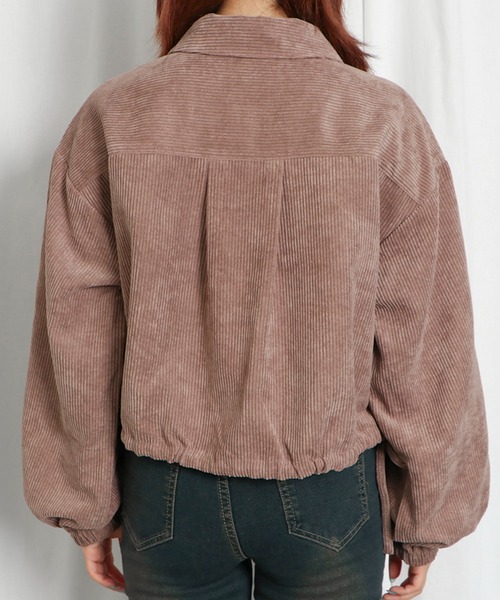 コーデュロイ ショート ブルゾン ノーカラー ジャケット cr6629 NUMBER (N)INE ジャケット ノーカラージャケット CORDUROY
