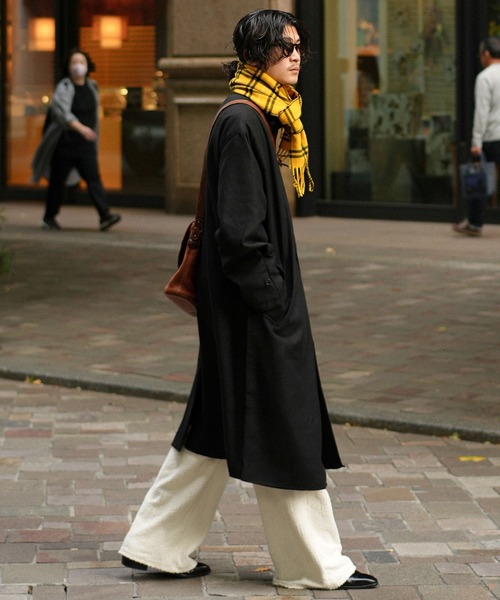 【TOUJOURS (トゥジュー)】long coat ロングコート TOUJOURS取扱店 トゥジュ―取扱店 TOUJOU/Oversized Wind Slip