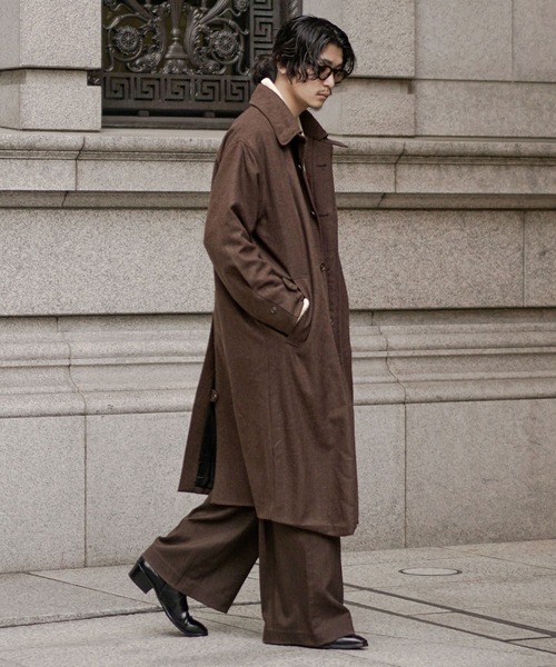 美品L'Or stand collar long coat トレンチコート Stand Collar Trench Coat - LODIUM