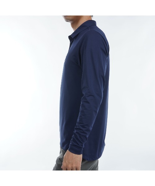Admiral GOLF長袖ポロ LLネイビー アドミラル ゴルフ ポロシャツ Admiral GOLF FLAG POLO LONG
