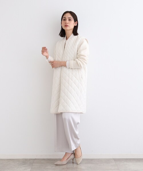 INDIVI（インディヴィ） カーディガン 「フォックス混」ヘアリーゆる