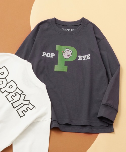 POPEYE（ポパイ） tシャツ 「 」キャラクタープリント オーバーサイズ