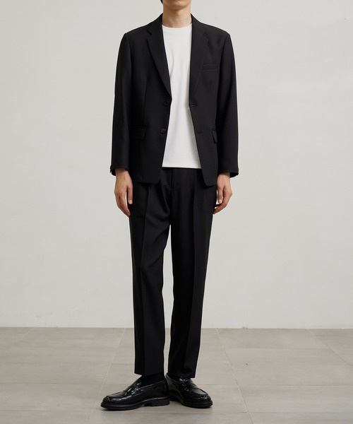 united tokyo ジャケット ノーカラー　スラックス セットアップ UNITED TOKYO（ユナイテッドトウキョウ）の「ノーカラーツイル