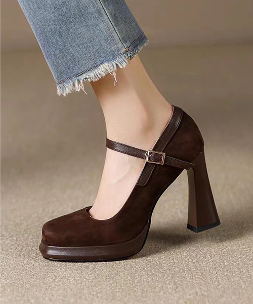 IRADOWL（アイラドール） パンプス ストラップ付ハイヒールパンプス