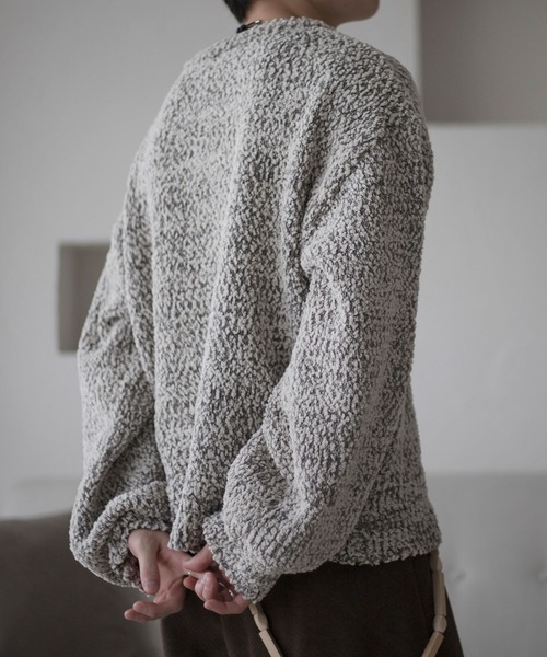 epnok セーター ニット ミックスヤーンルーズニット メンズ レディース