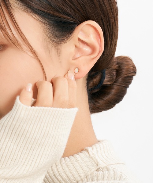 年末のプロモーション大特価！ Jewel closet by L&Co. イヤリング K10 オパール レディース アクセサリー