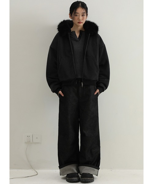 MASONPRINCE ワイドパンツ ジーンズ ワイドシルエット インディゴ