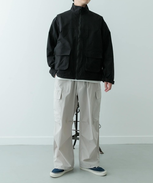 ITEMS URBANRESEARCH パンツ ウエストイージー ポリカーゴパンツ