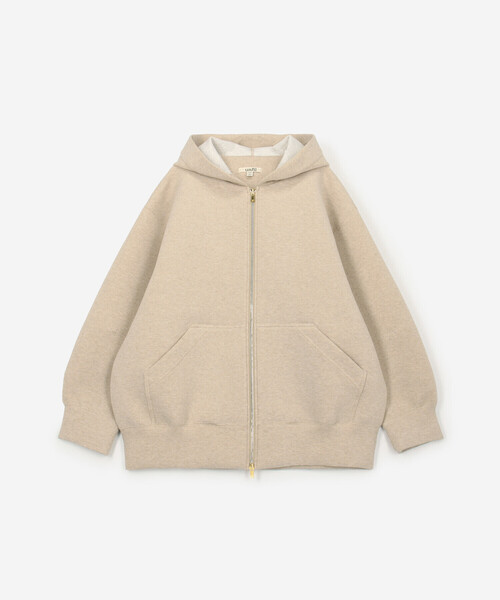 パーカー unfil | ダブルフェイスジャージー ジップパーカー WOMEN レディース unfil パーカー | ダブルフェイスジャージー ジップパーカー