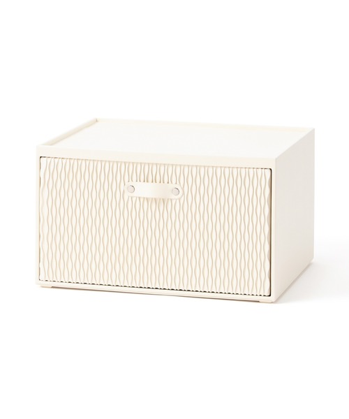 Francfranc 補強線入り　収納ボックス Francfranc（フランフラン） 収納 ウェーブ スタッキングドロワー M