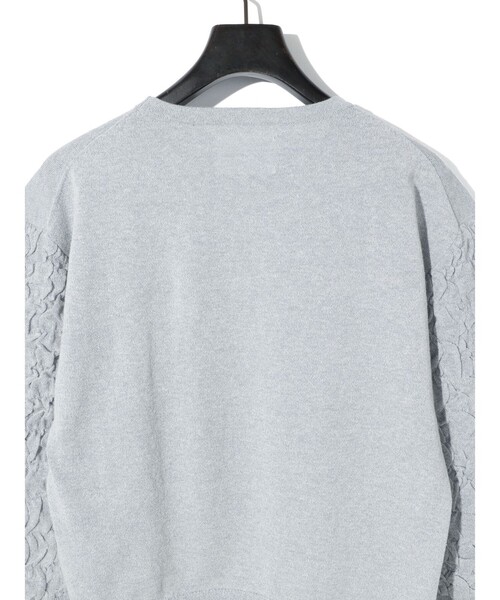 ニット セーター MIDIUMISOLID for Ladies パフスリーブジャカードプルオーバー レディース MIDIUMISOLID ニット セーター for Ladies パフスリーブジャ
