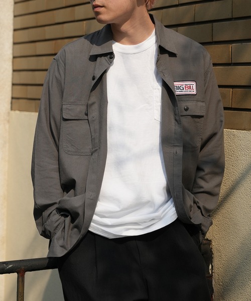 BIGBILL ビッグビル ダック地 ベスト ビッグシルエット カーキ XL
