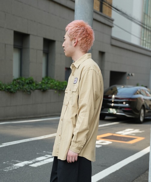 新品★ビルズオート ワークシャツ ベージュ FUSE（フューズ） シャツ 「BIG BILL/ビッグ ビル」別注 ワッペン