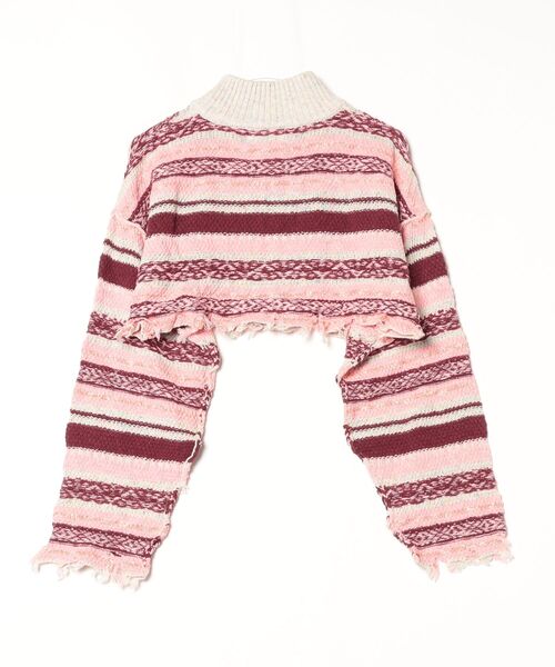 ROSE BUD（ローズバッド） カーディガン (CREOLME)マルチボーダー