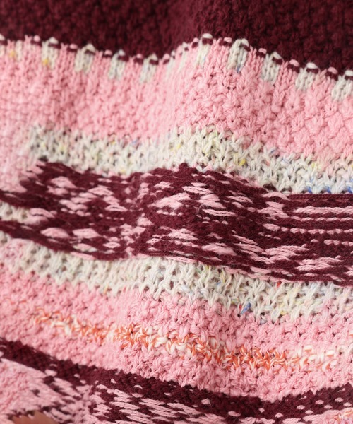 ROSE BUD（ローズバッド） カーディガン (CREOLME)マルチボーダー