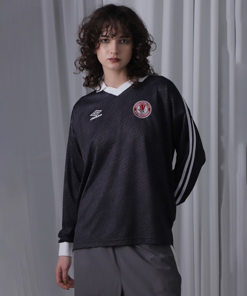 tシャツ (UMBRO)「ROSE BUD限定」ロングスリーブゲームシャツ レディース umbro tシャツ (UMBRO)「ROSE BUD限定」ロングスリーブゲーム