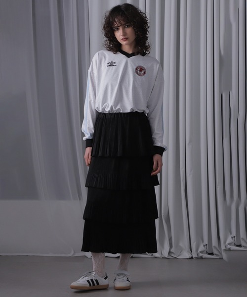 tシャツ (UMBRO)「ROSE BUD限定」ロングスリーブゲームシャツ レディース umbro tシャツ (UMBRO)「ROSE BUD限定」ロングスリーブゲーム