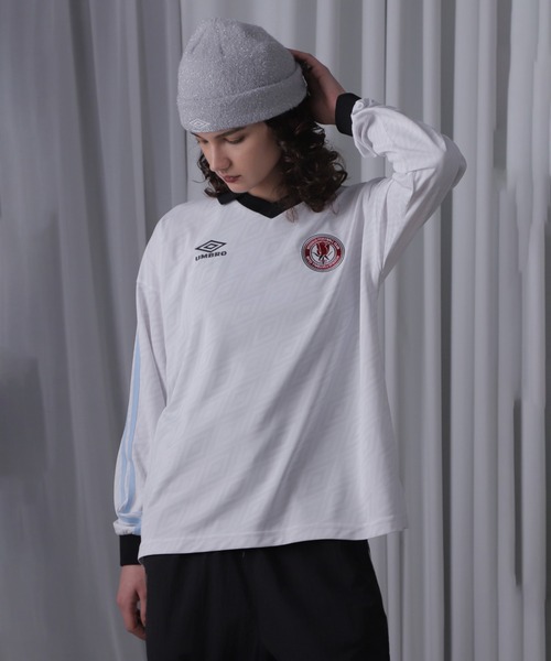 tシャツ (UMBRO)「ROSE BUD限定」ロングスリーブゲームシャツ レディース umbro tシャツ (UMBRO)「ROSE BUD限定」ロングスリーブゲーム