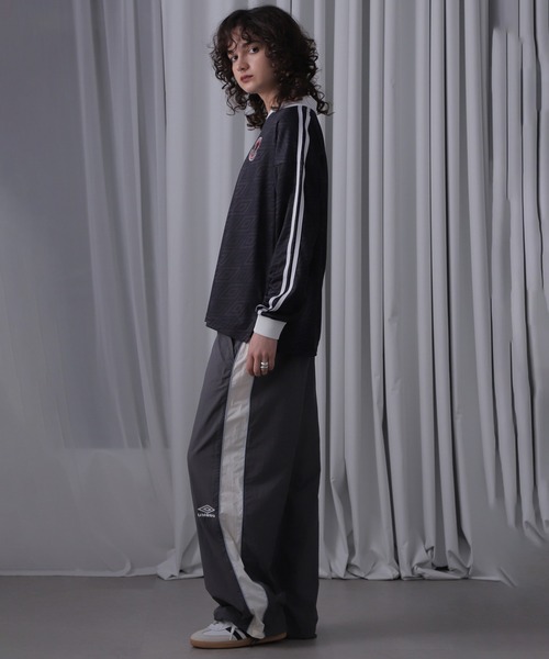 tシャツ (UMBRO)「ROSE BUD限定」ロングスリーブゲームシャツ レディース umbro tシャツ (UMBRO)「ROSE BUD限定」ロングスリーブゲーム