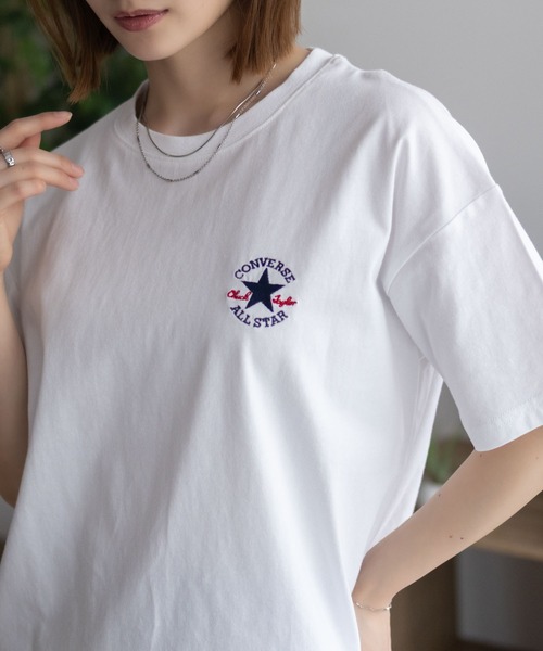 tシャツ CONVERSE ワンポイントパッチ刺繍Ｔシャツ レディース メンズ | CONVERSE