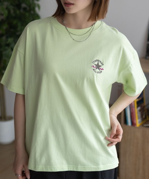 tシャツ CONVERSE ワンポイントパッチ刺繍Ｔシャツ レディース メンズ | CONVERSE | 20