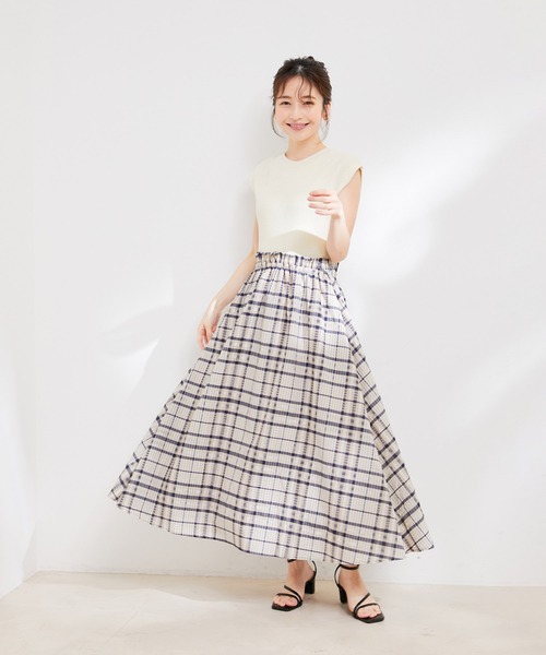 「VIS」 ドッキングワンピース M ベージュ レディース_画像9