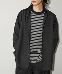 CITEN　ストライプオーバーシャツ　メンズ Sサイズ CITEN シャツ 「CITEN」ストライプオーバーシャツ メンズ