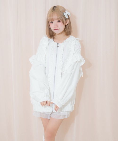 訳あり 新品 Honey Cinnamon フリルブルゾン M 6226