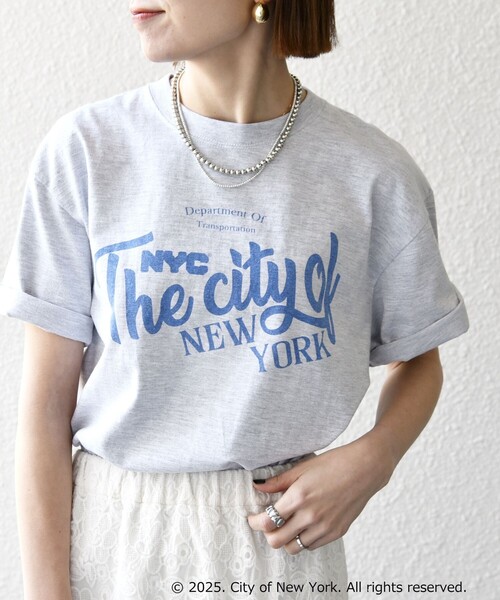 tシャツ GOOD ROCK SPEED:「洗濯機可能」NYC カラー ロゴ プリント TEE レディース 一部追加予約》GOOD ROCK SPEED:〈洗濯機可能〉NYC カラー ロゴ