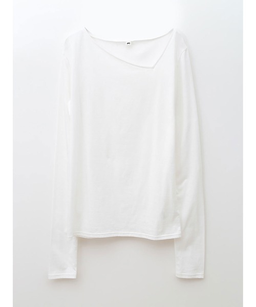 tシャツ アシメネックカットソー レディース