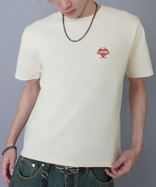 SPINNS tシャツ 短丈サイズが新登場ピグメントワンポイントT
