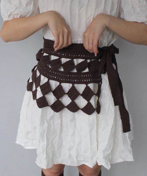 SANSeLF スカート 「SANSeLF」ニットラップスカート sanw25s066