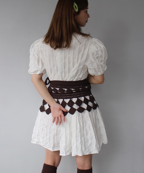 SANSeLF スカート 「SANSeLF」ニットラップスカート sanw25s066