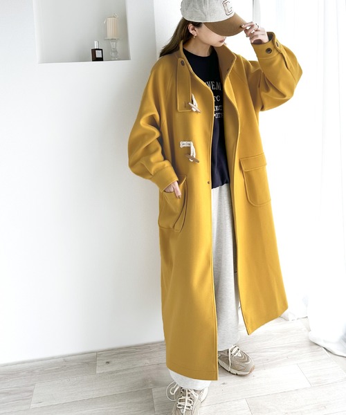 「classicalelf」 ダッフルコート SMALL イエロー レディース_画像5