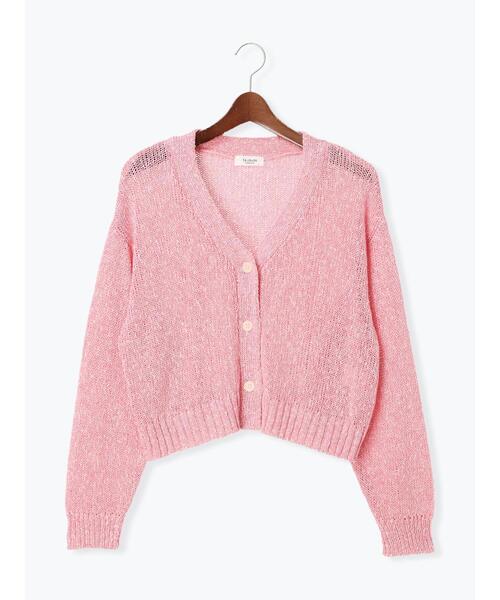 Te chichi TERRASSE カーディガン スラブクロップドVネック