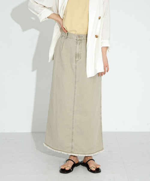 URBAN RESEARCH Sonny Label ロング スカート コットンツイルタック