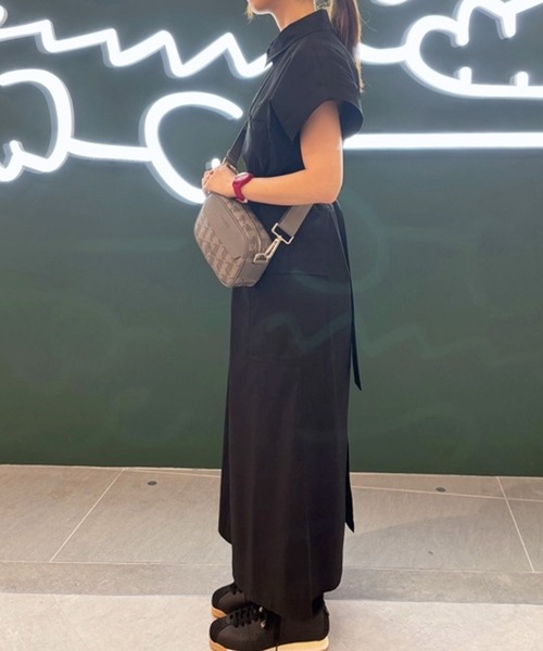 LACOSTE（ラコステ） シャツワンピース キモノスリーブシャツドレス